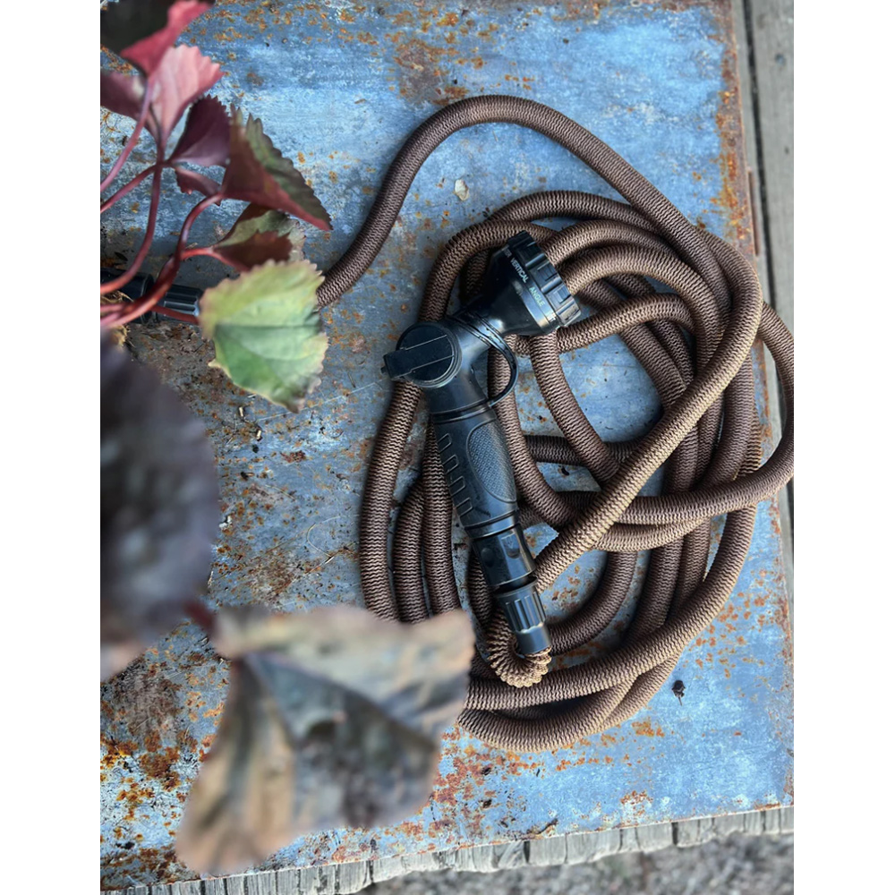 Trädgårdsslang By Benson Deluxe Set Mörk Sand 15 m