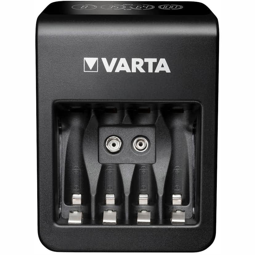 Laddare VARTA LCD Plug Carger+ AA/AAA/9V +U