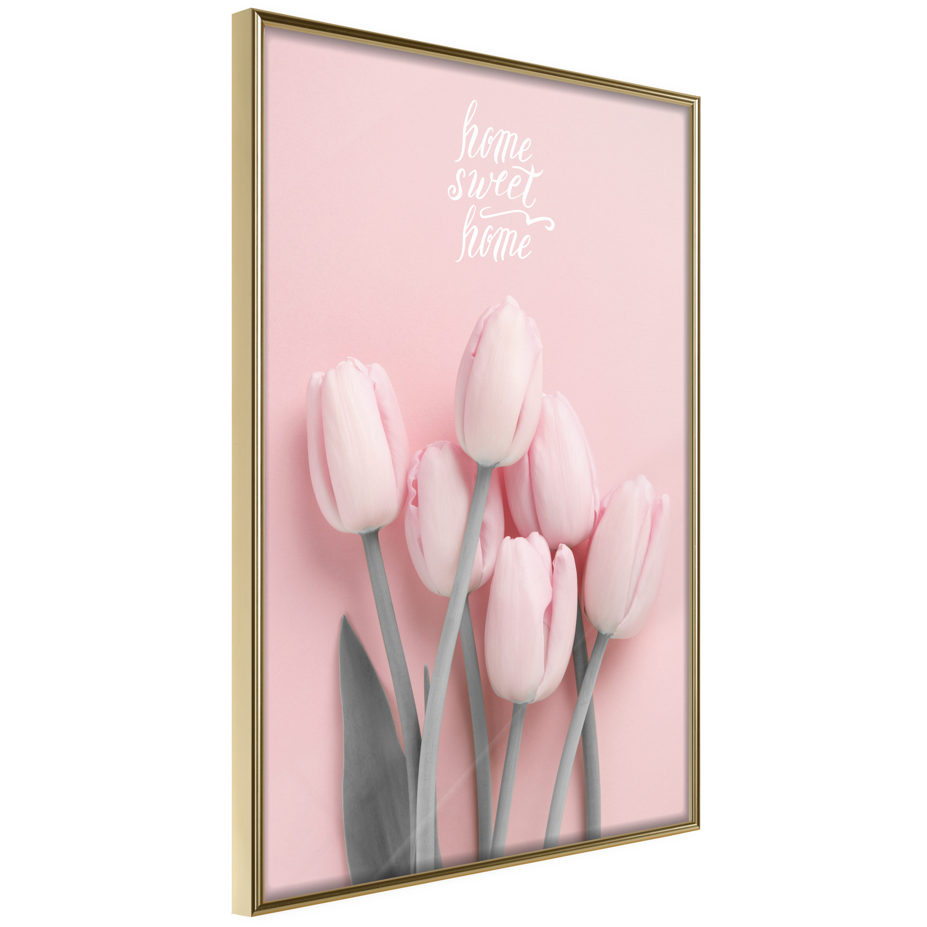 Affisch - Six Tulips [Poster] 20x30 Guld ram, 20x30 cm