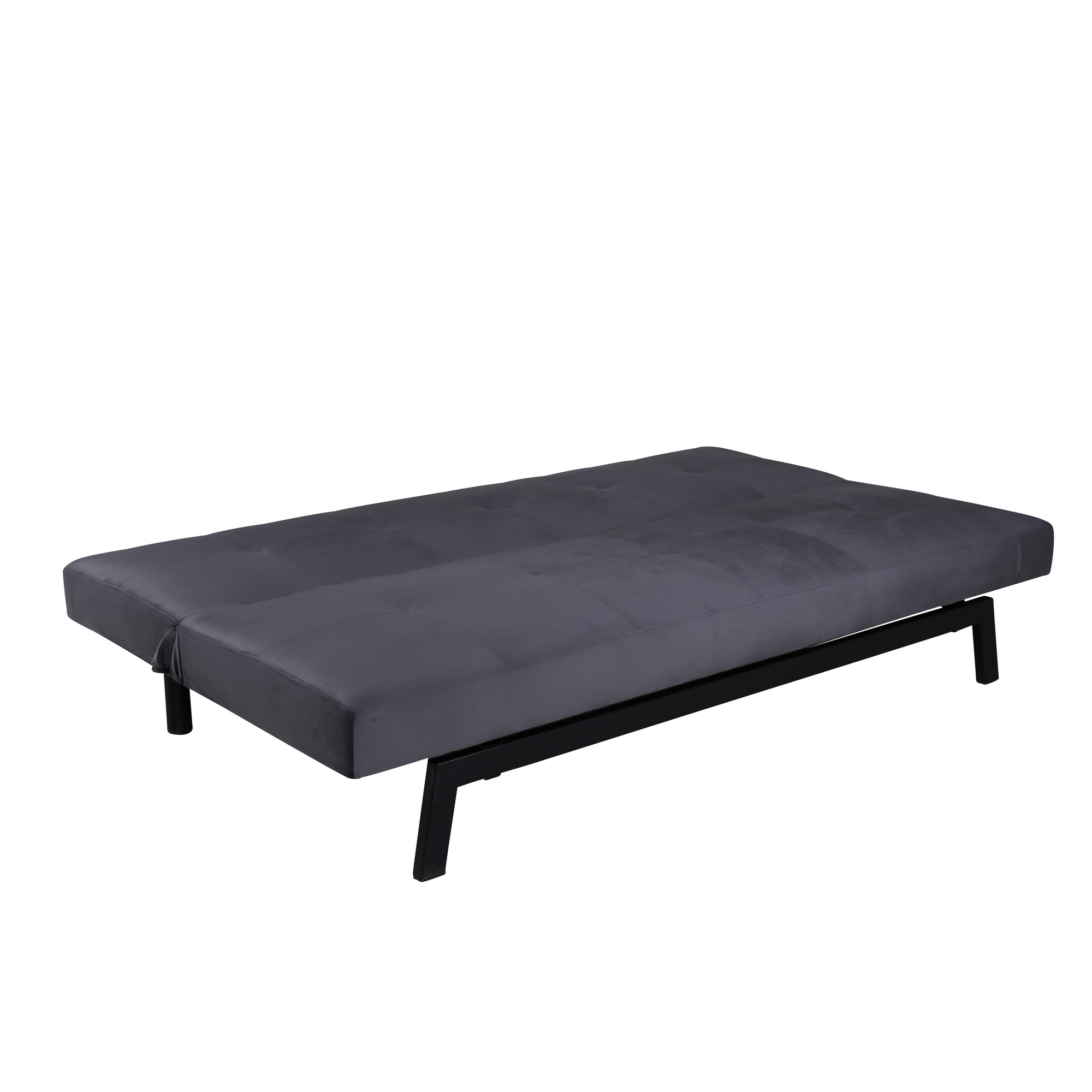 Bäddsoffa Venture Home Bodil Grå Sammet 2-sitssoffa 180x80x55 cm 1 Sovplats