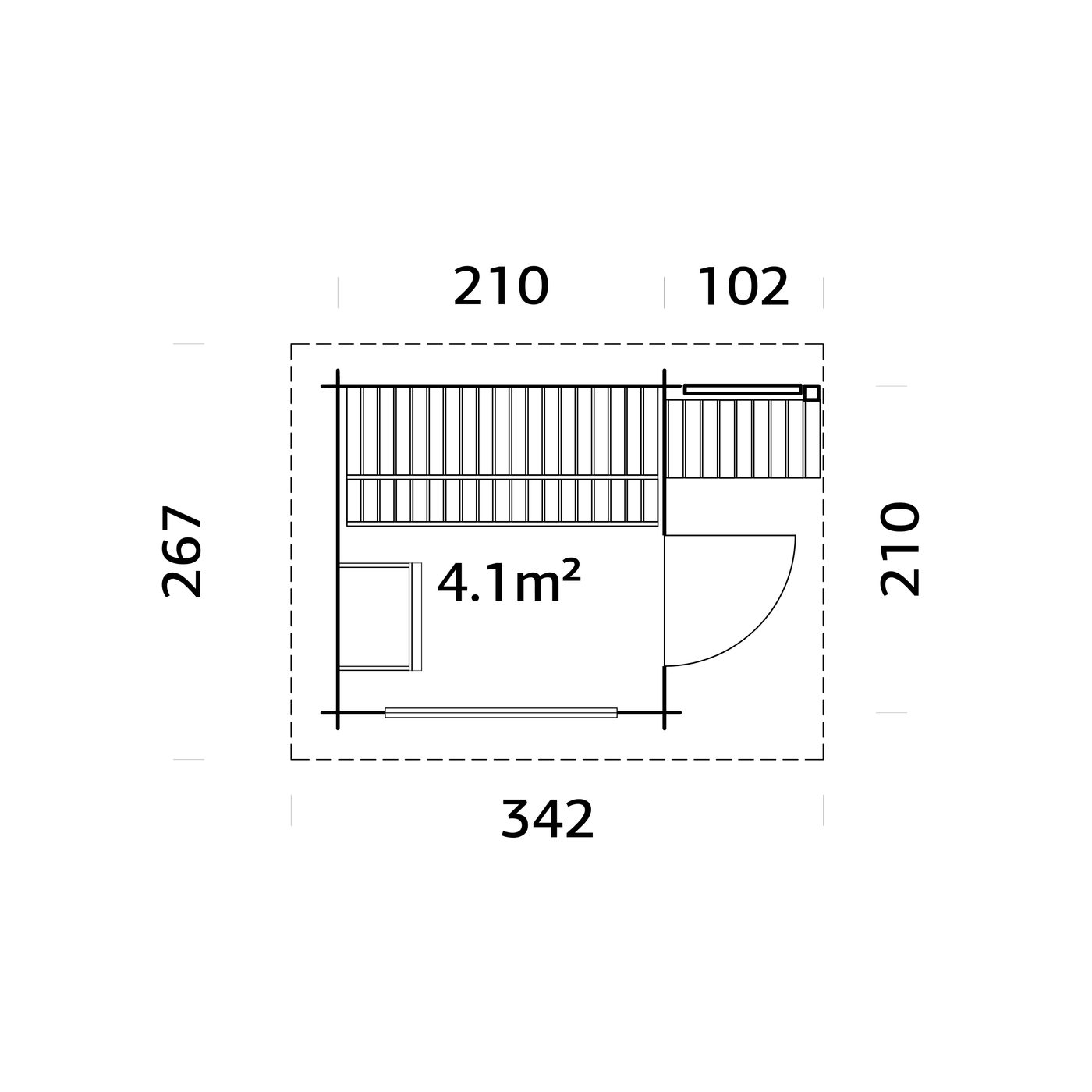 Bastu Palmako Sanna 4,4 m2