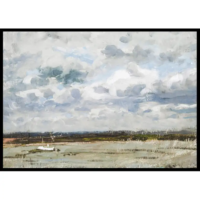 Poster Gallerix View Over The Rhine At Düsseldorf By Victor Westerholm