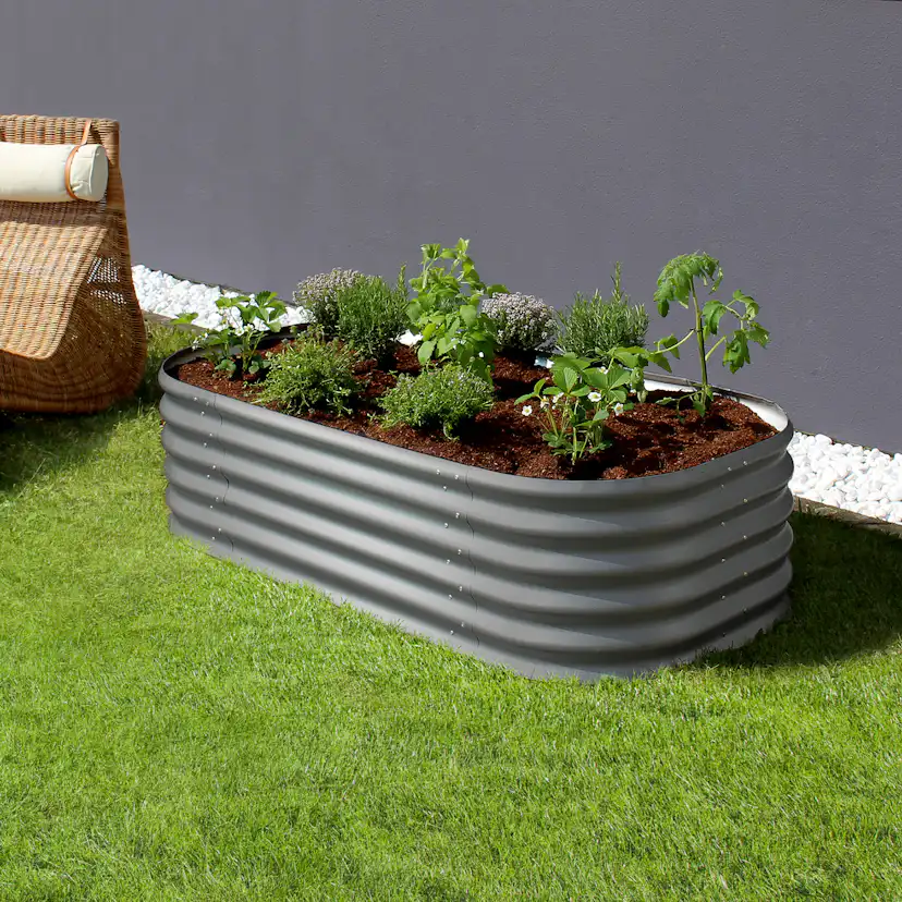 Odlingskant Vitavia Blomlåda Basic 401 Antracit för Utomhusbruk