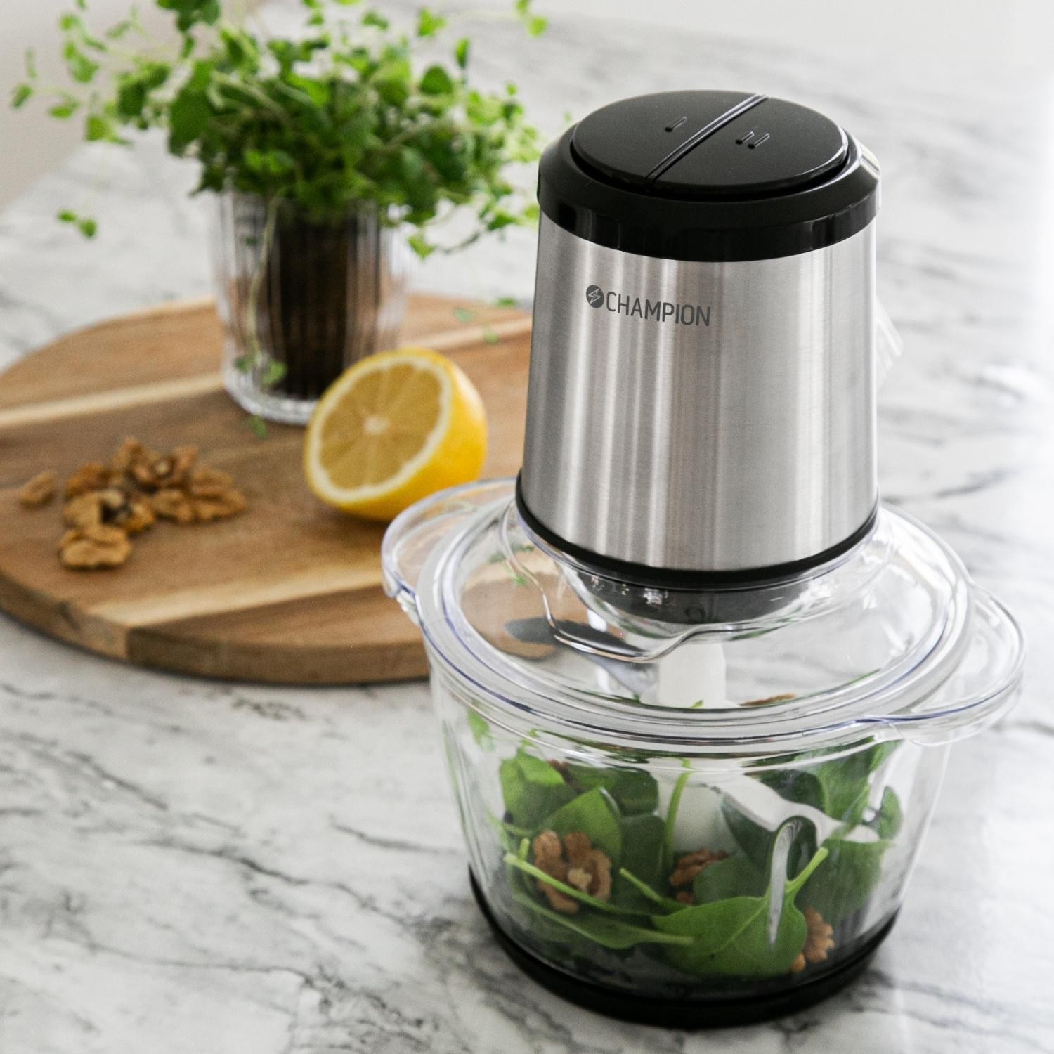 Mini Chopper Champion 1,2L 400W Glasskål MC310 Rostfri