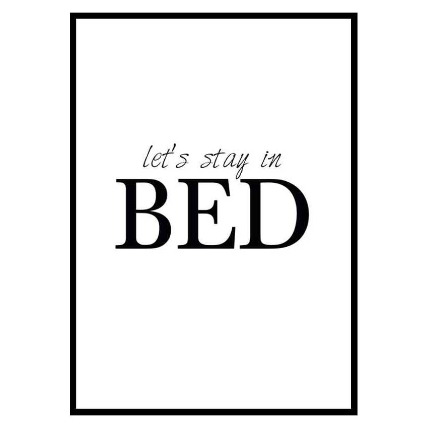 Poster Gallerix Lets Stay In Bed