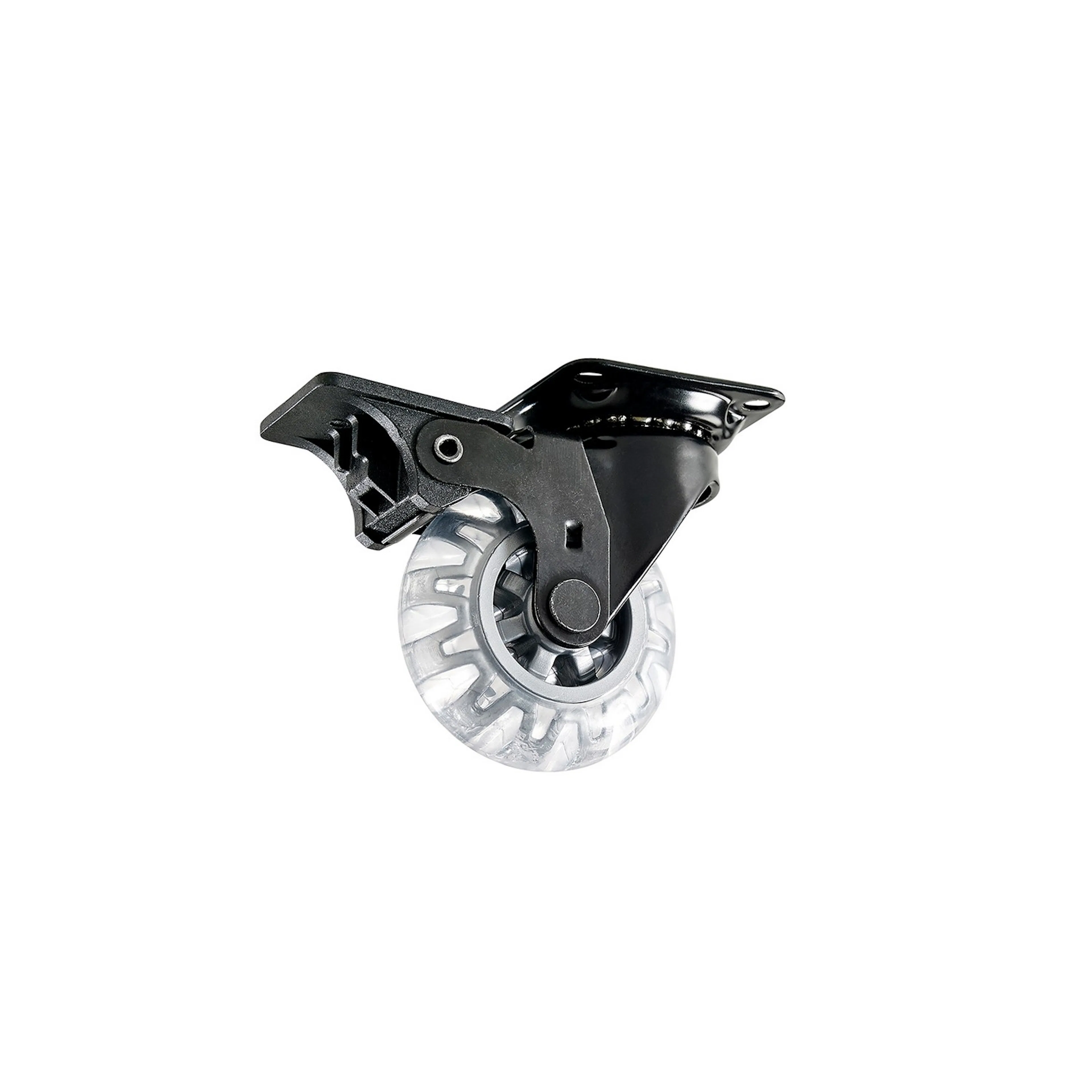 Möbelhjul Habo 4005 med broms 50mm Svart Svart