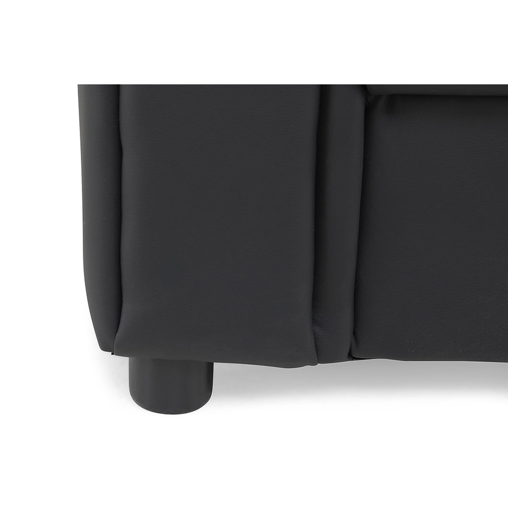 Salvador 2-sits Soffa Svart PU Svart
