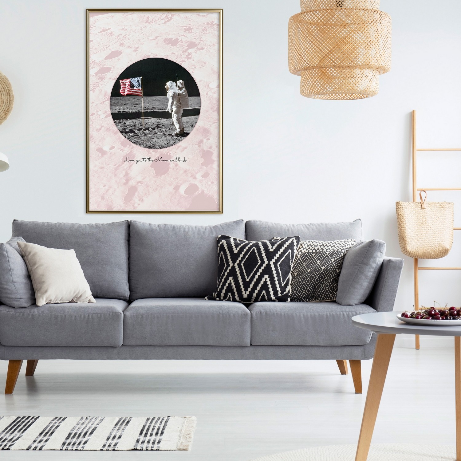 Poster Artgeist Affisch Love You to the Moon and Back