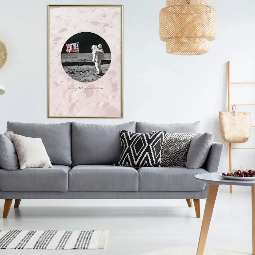 Poster Artgeist Affisch Love You to the Moon and Back