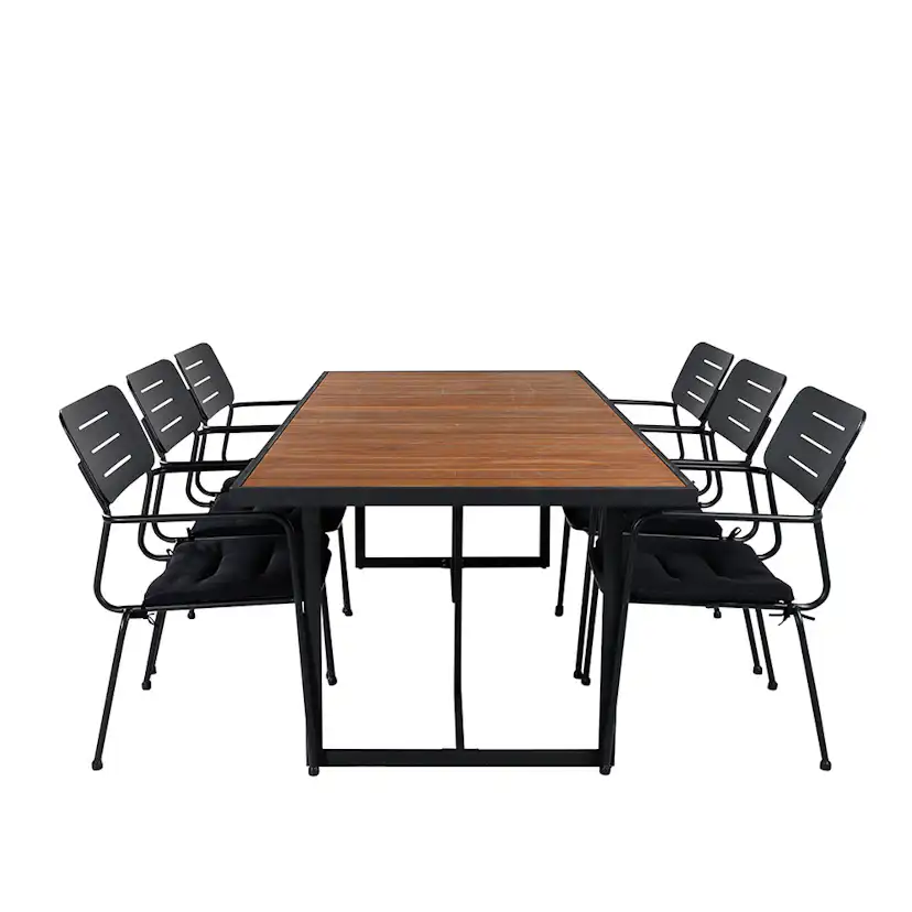 Matgrupp Venture Home King med 6 Nime Matstolar