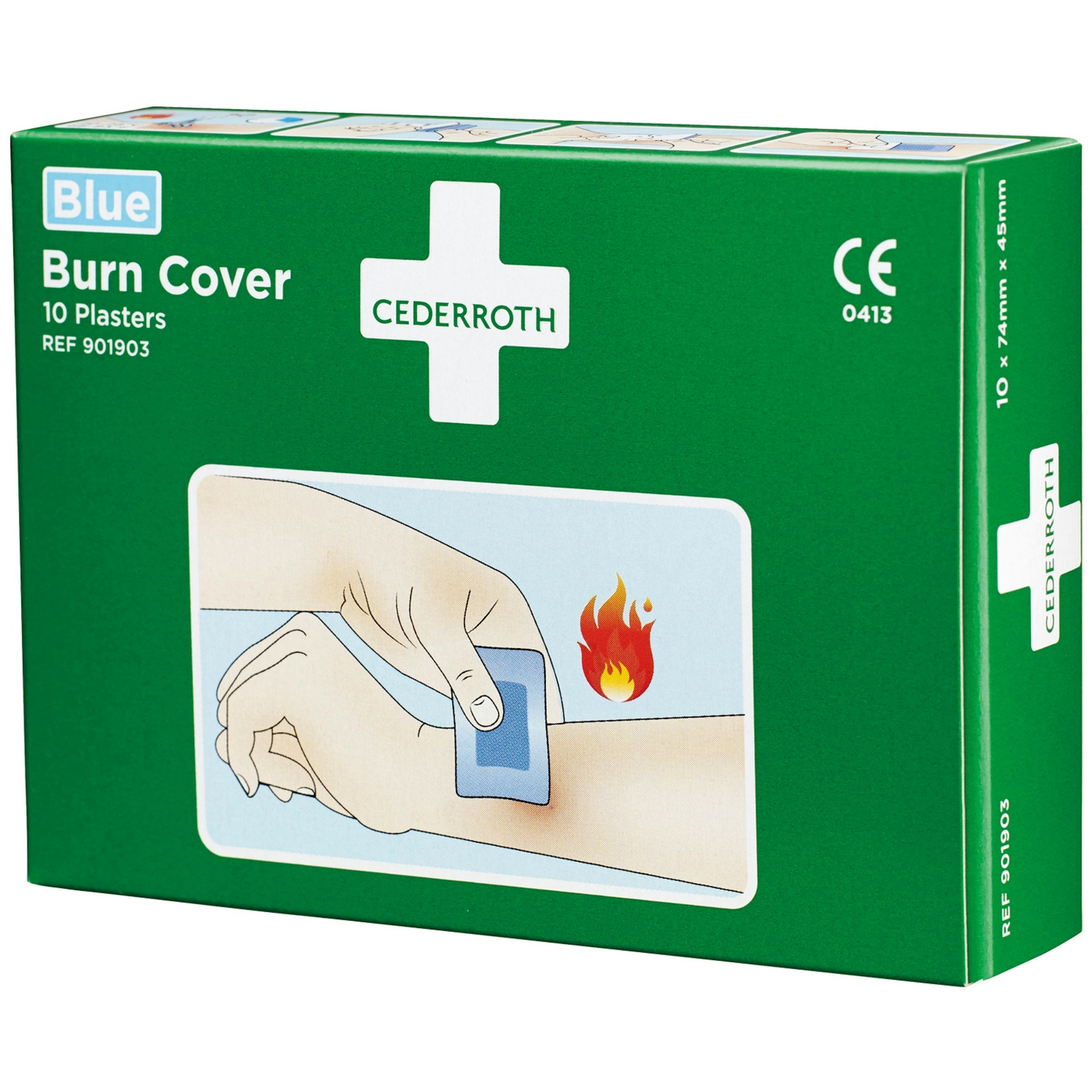 Burncover Cederroth Blue Hydrogelplåster 10 st