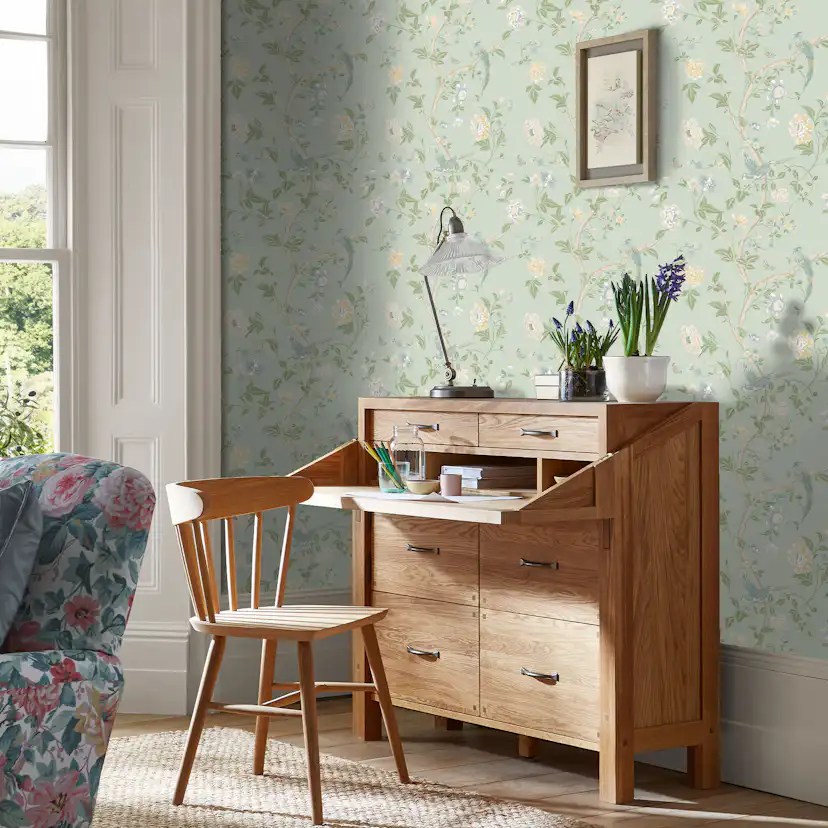 Tapet Laura Ashley Summer Palace Eau De Nil 121407