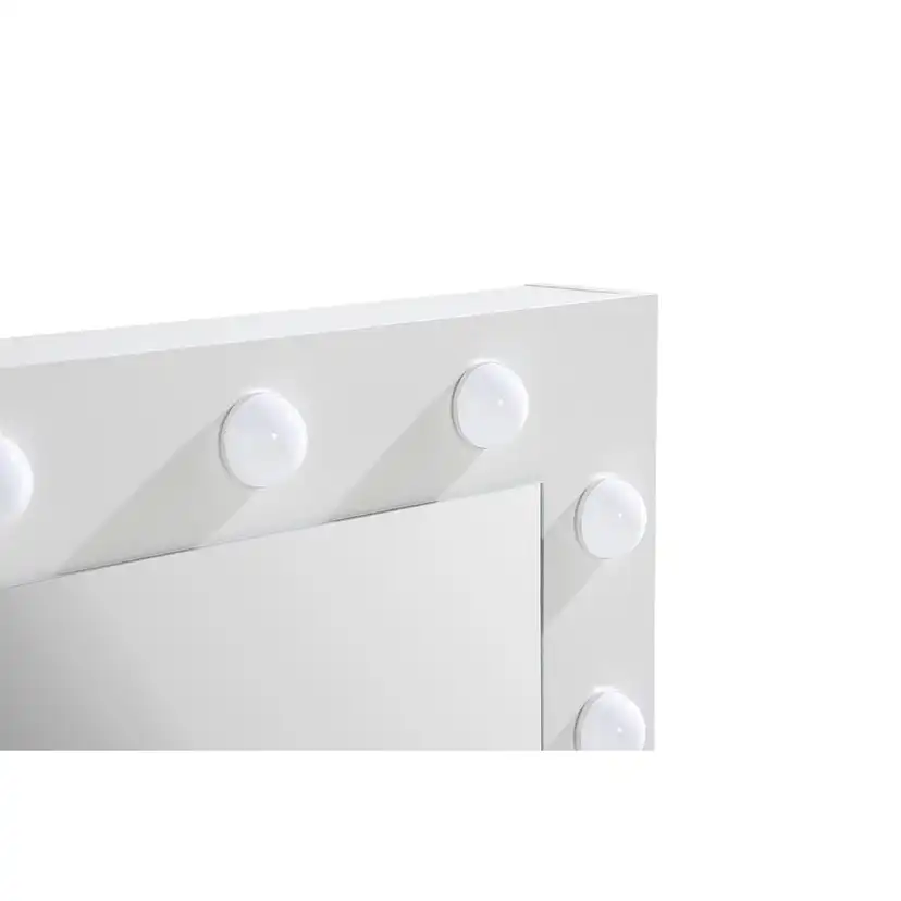 Sminkbord In Living Emtefall med Förvaring och LED-belysning