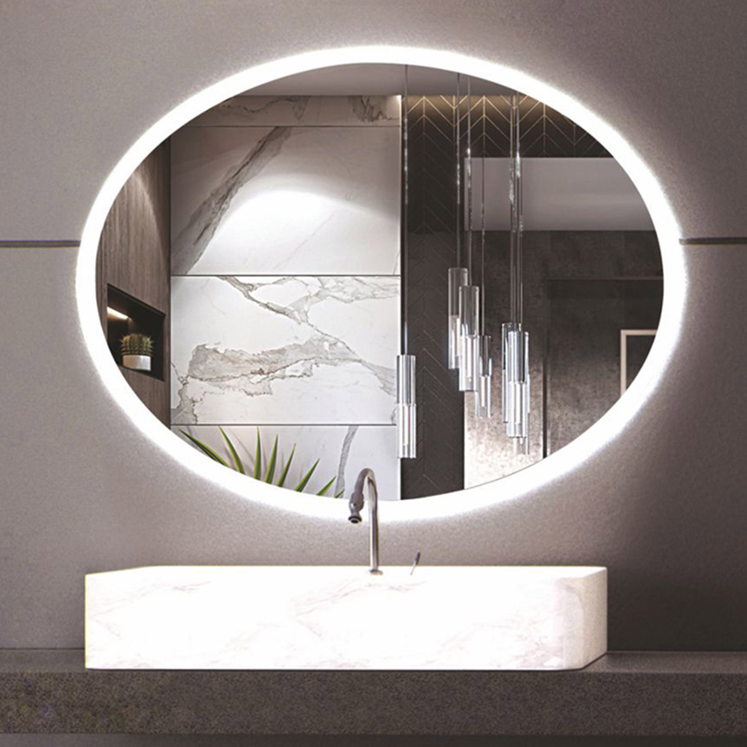Spegel Vidi Gio med LED-belysning