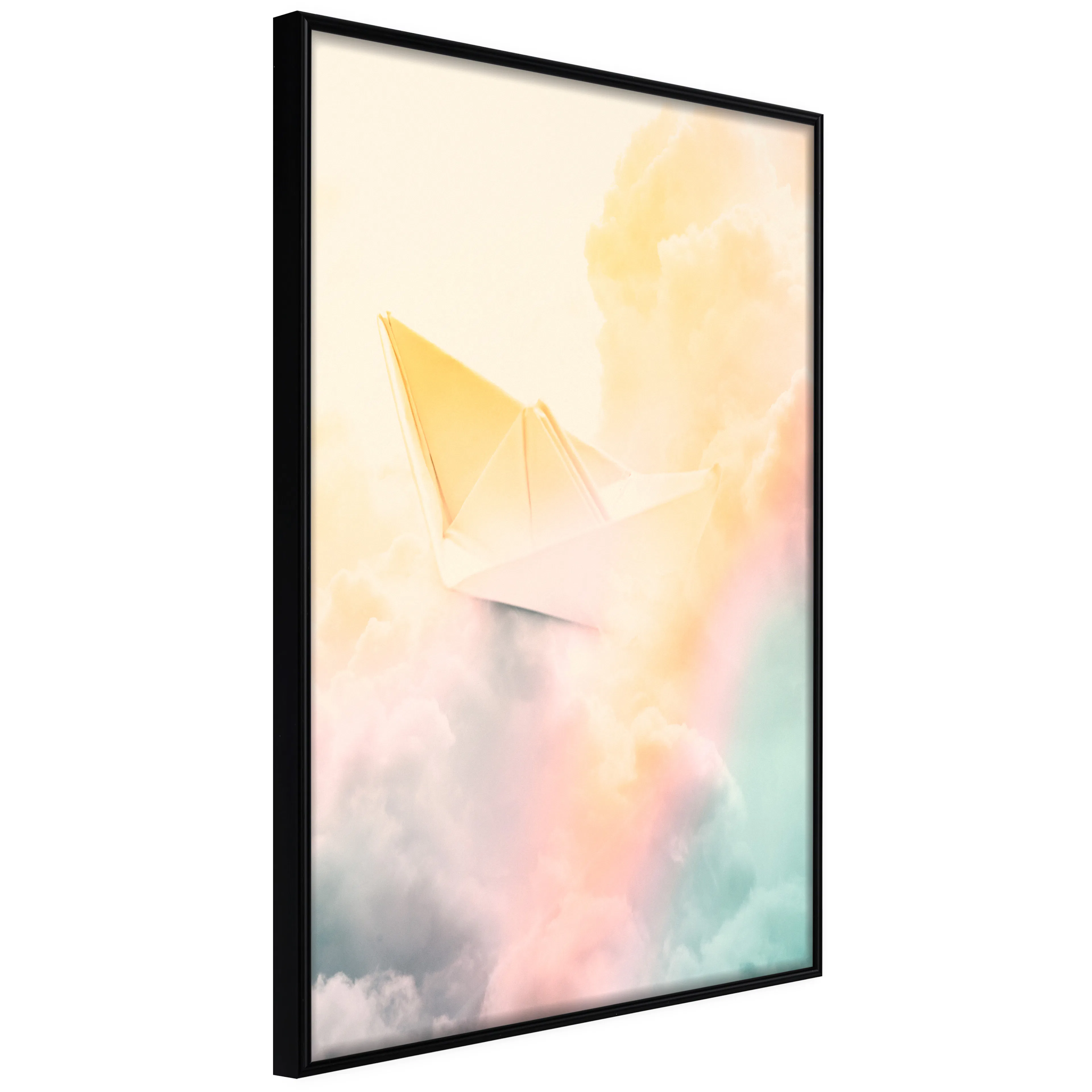 Affisch - Origami [Poster] 40x60 Svart ram, 40x60 cm