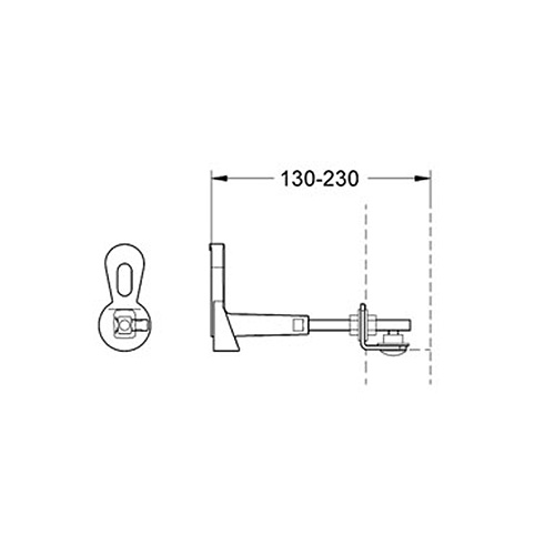 Väggfäste Grohe 2 st