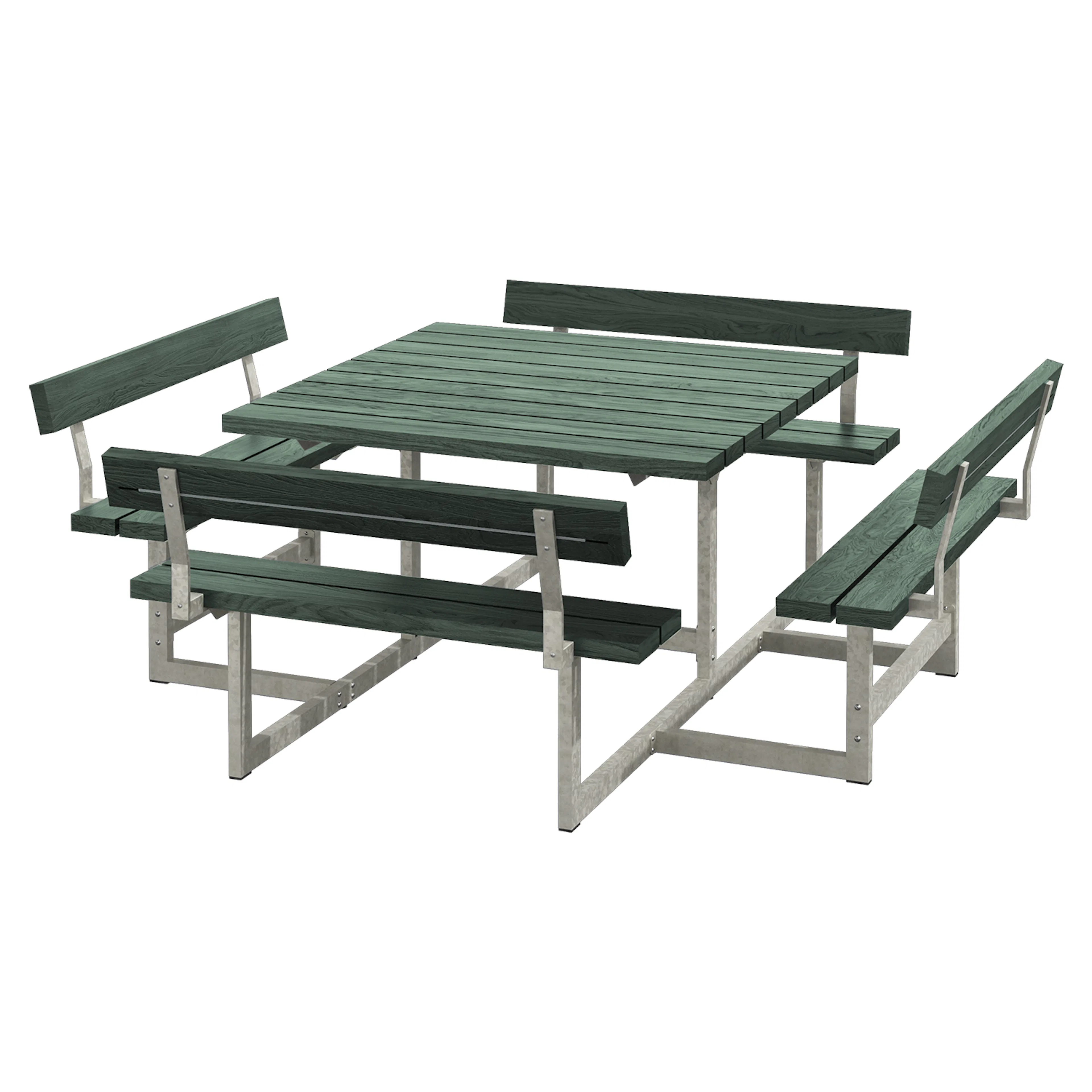 Picknickbord PLUS Picnic med 4 Ryggstöd ReTex 224 cm Utomhus