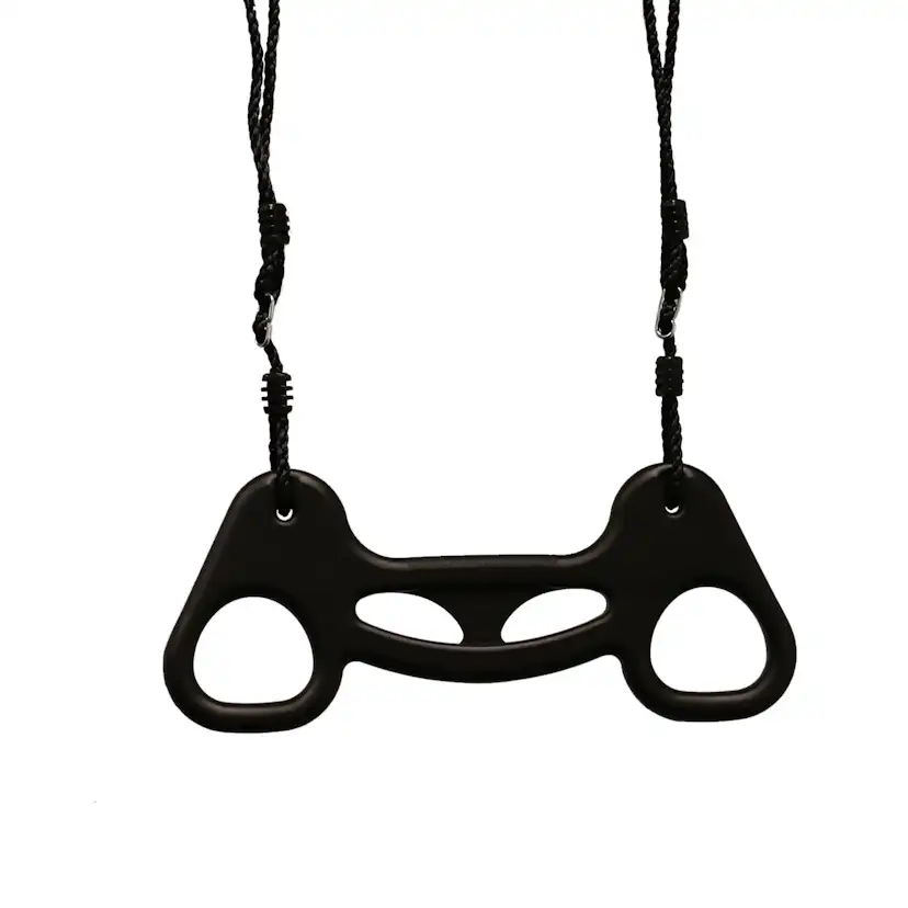 Trapetsgunga Nordic Play Plast med Rep Svart