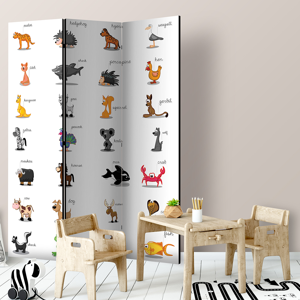 Rumsavdelare Arkiio Learning By Playing Animals 135x172 cm