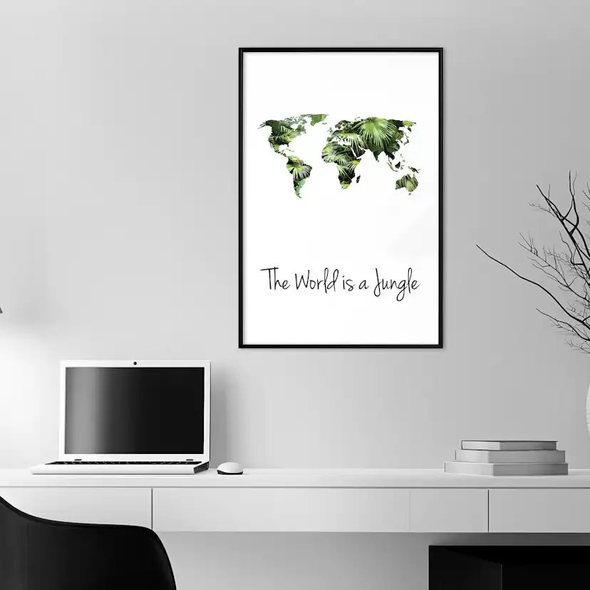 Poster Artgeist Affisch The World Is a Jungle
