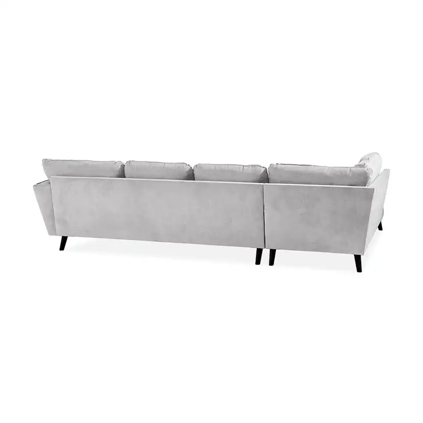 Trend Lyx U-soffa med Divan Höger Ljusgrå