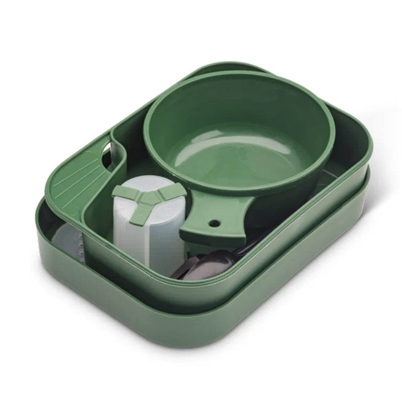 Matlåda Briv Standard Mörkgrön Tallrikslåda Camping