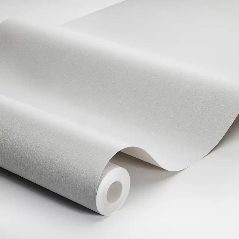 Tapet Boråstapeter Linen Swedish Grey 4319 EasyUp, Linnestruktur Ljusgrå