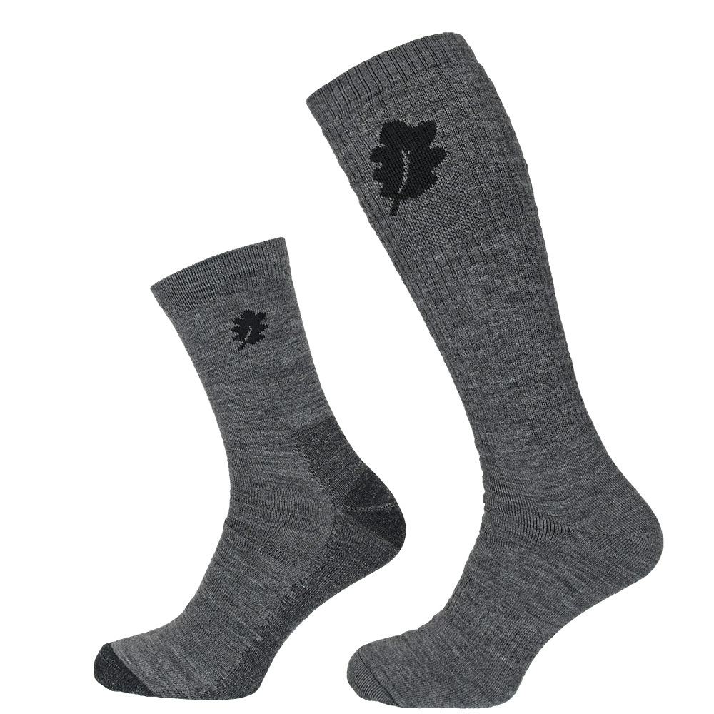 Sockar Woodline Socka + Linersocka Merinoull Grå