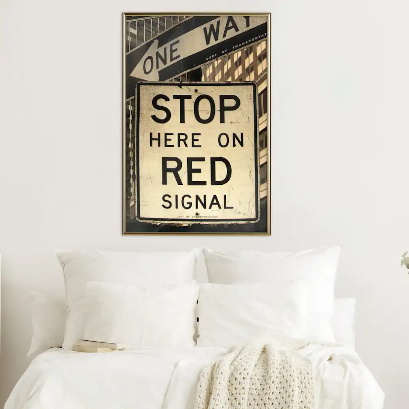 Poster Artgeist Affisch Road Signs