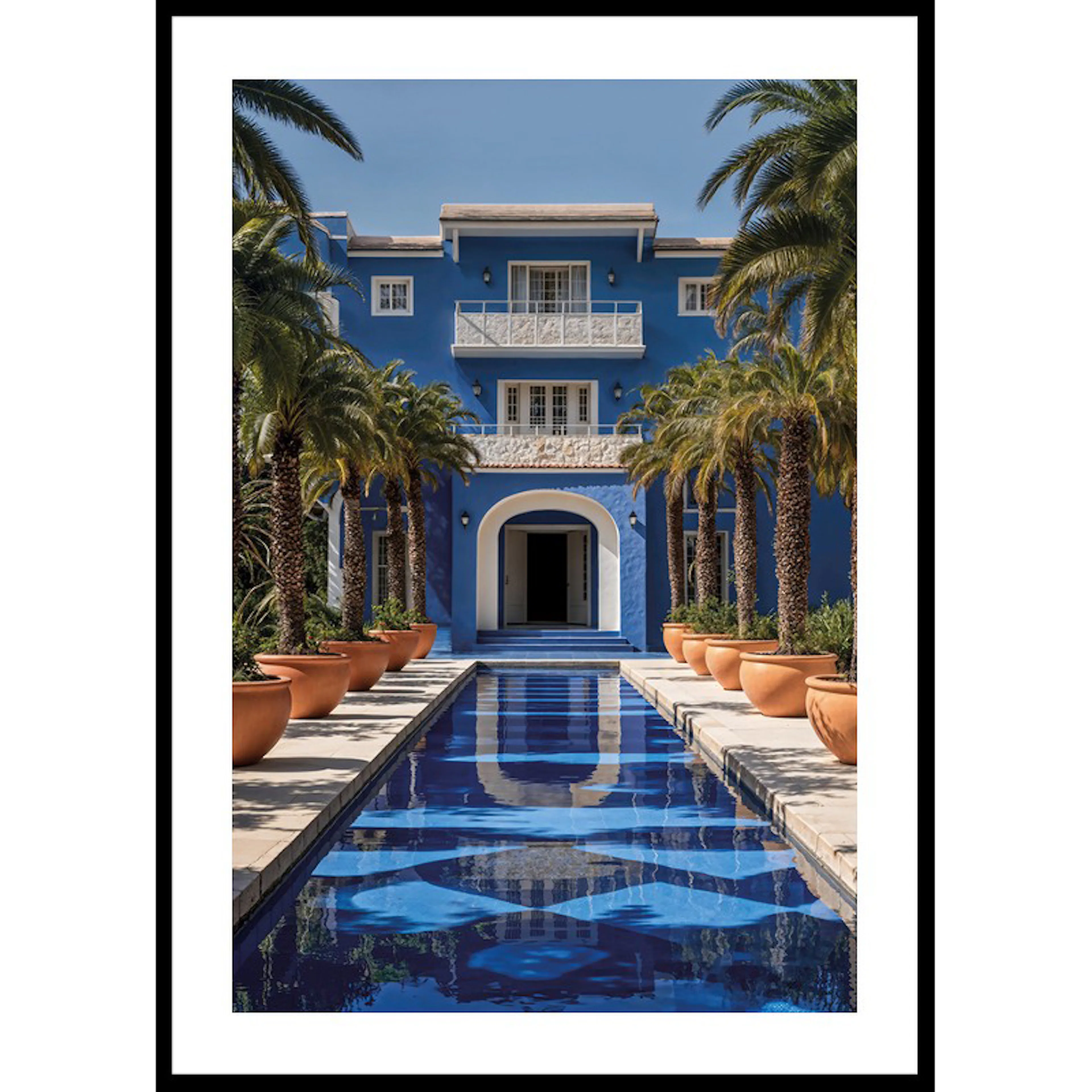 Blue House Palm Avenue 70x100 70x100 cm