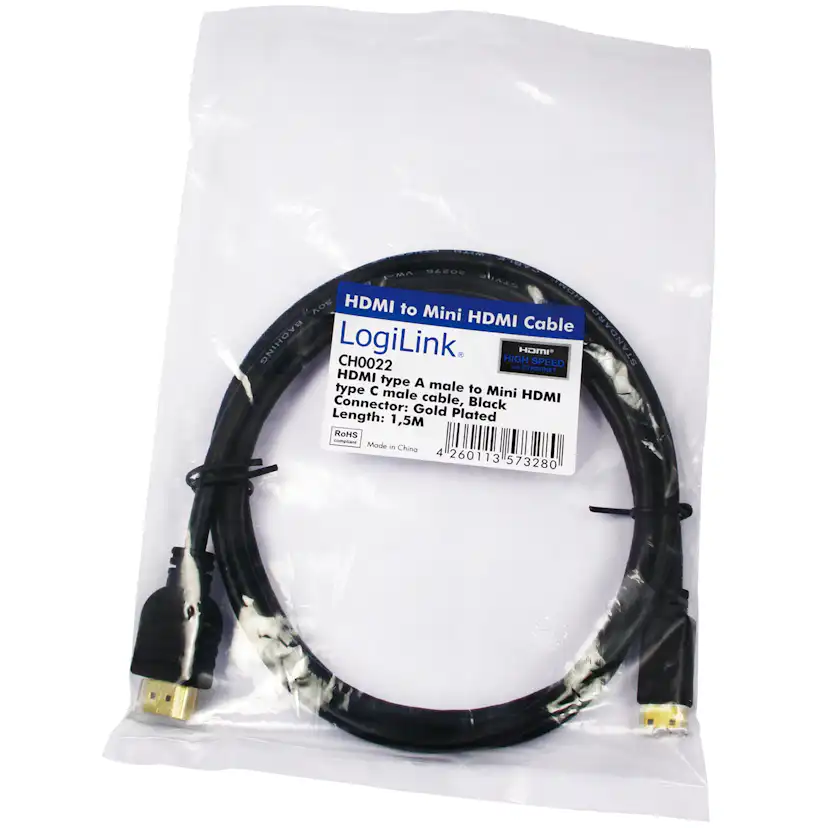 HDMI - Mini-HDMI-kabel LogiLink 4K 1,5 m