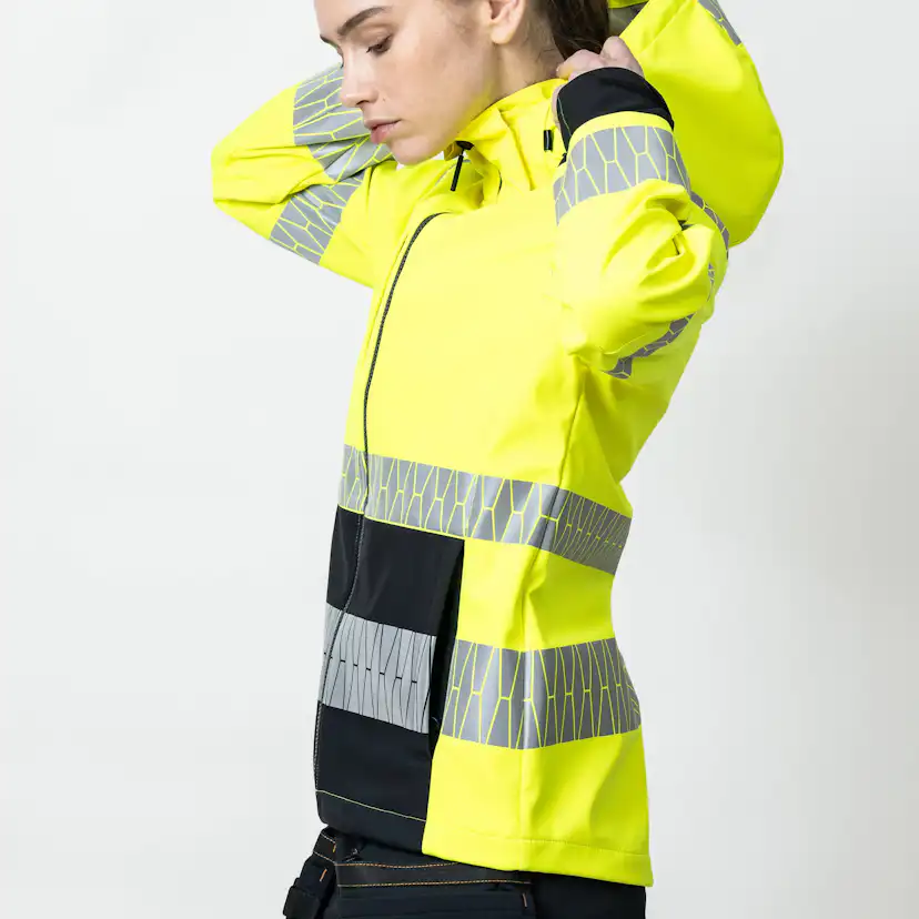 Softshelljacka Jobman Varsel Lady Gul/Svart