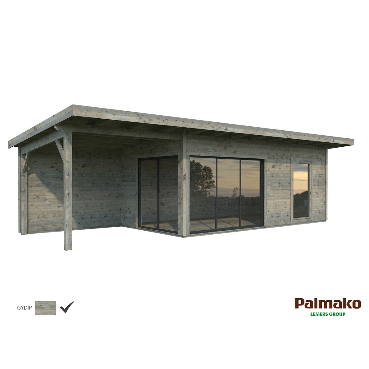 Stuga Palmako Andrea 26,2 m2 (inv. 17,1 m2)