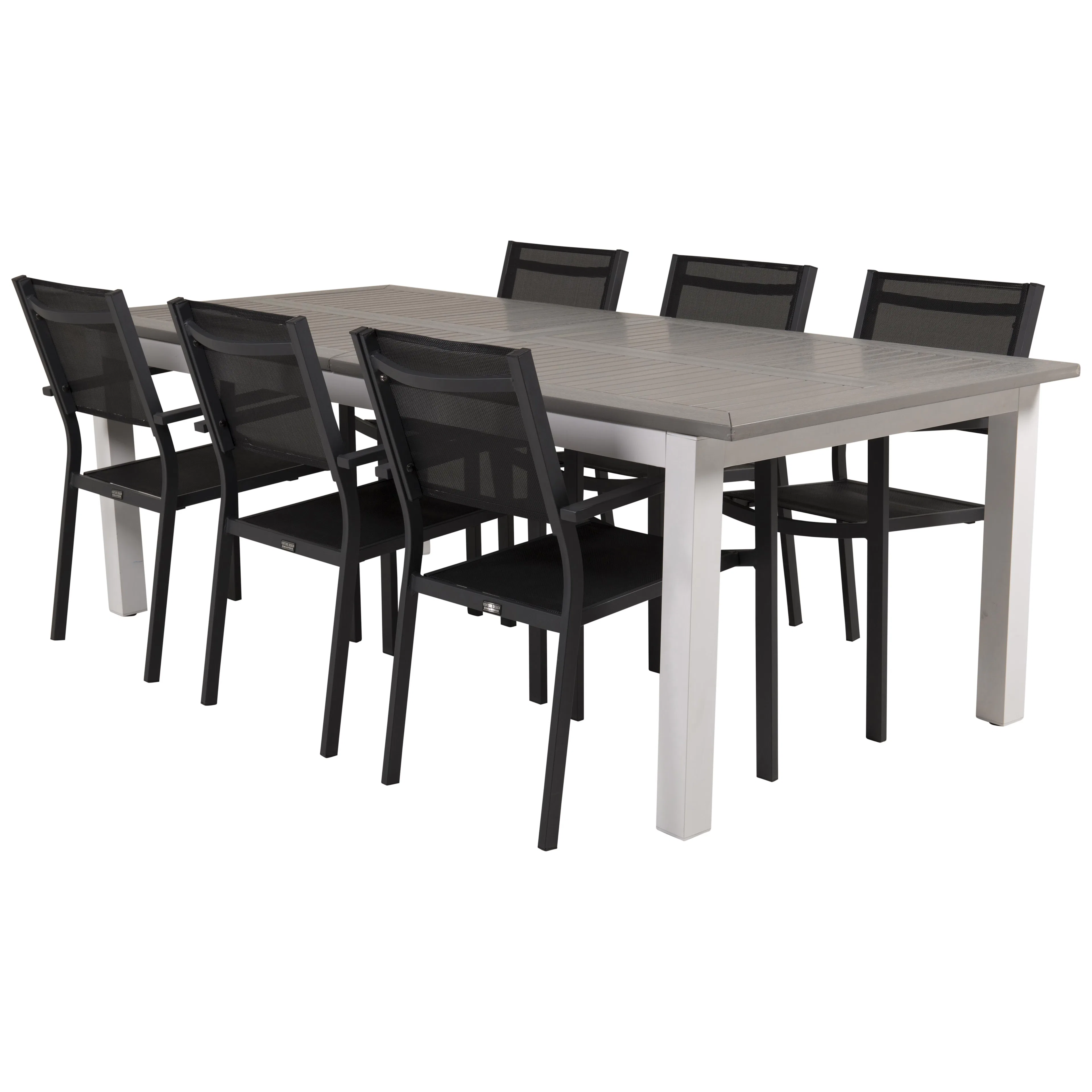 Matgrupp Venture Home Aleyna 224/324 med 6 Copacabana Karmstolar