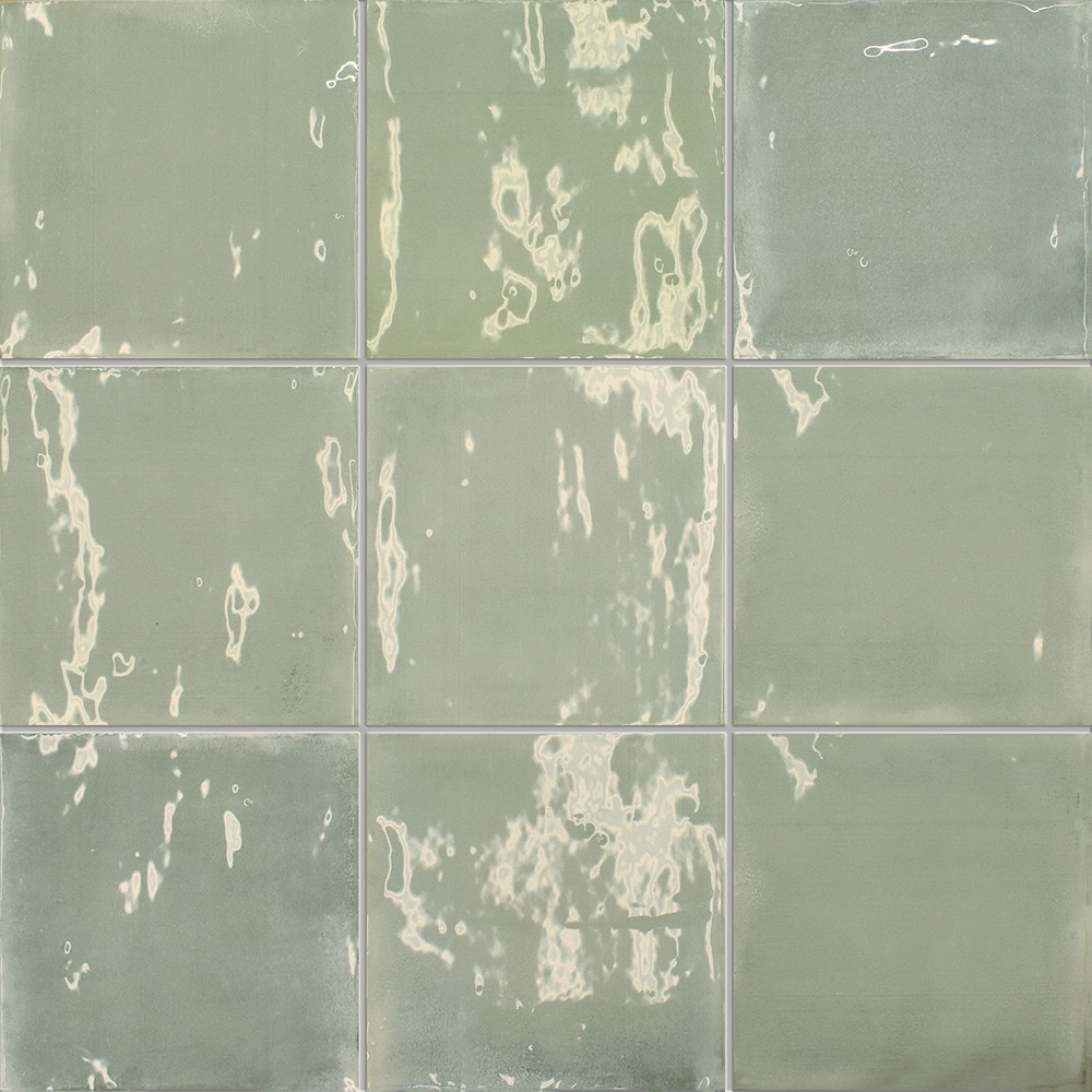 Kakel Lhådös Bristol Aquamarine 12,5x12,5 Blank cm