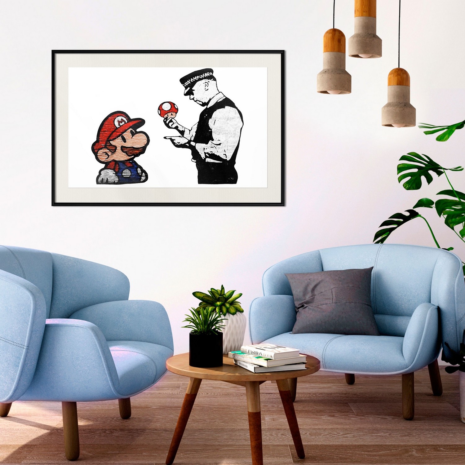 Poster Artgeist Affisch Banksy Mushroom Picker