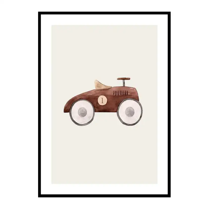 Brown Toy Car 30x40 cm