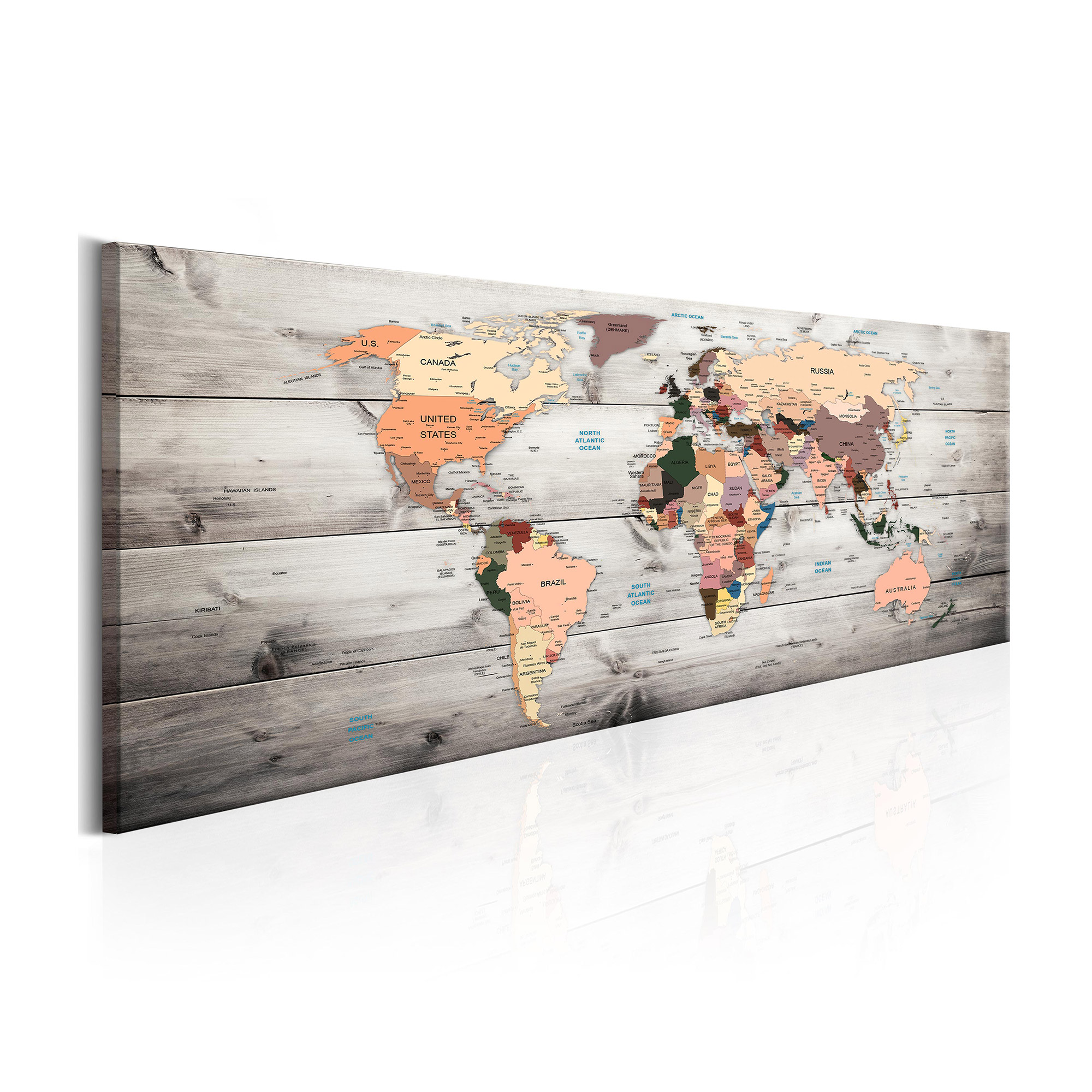 Tavla Arkiio World Maps Wooden Travels