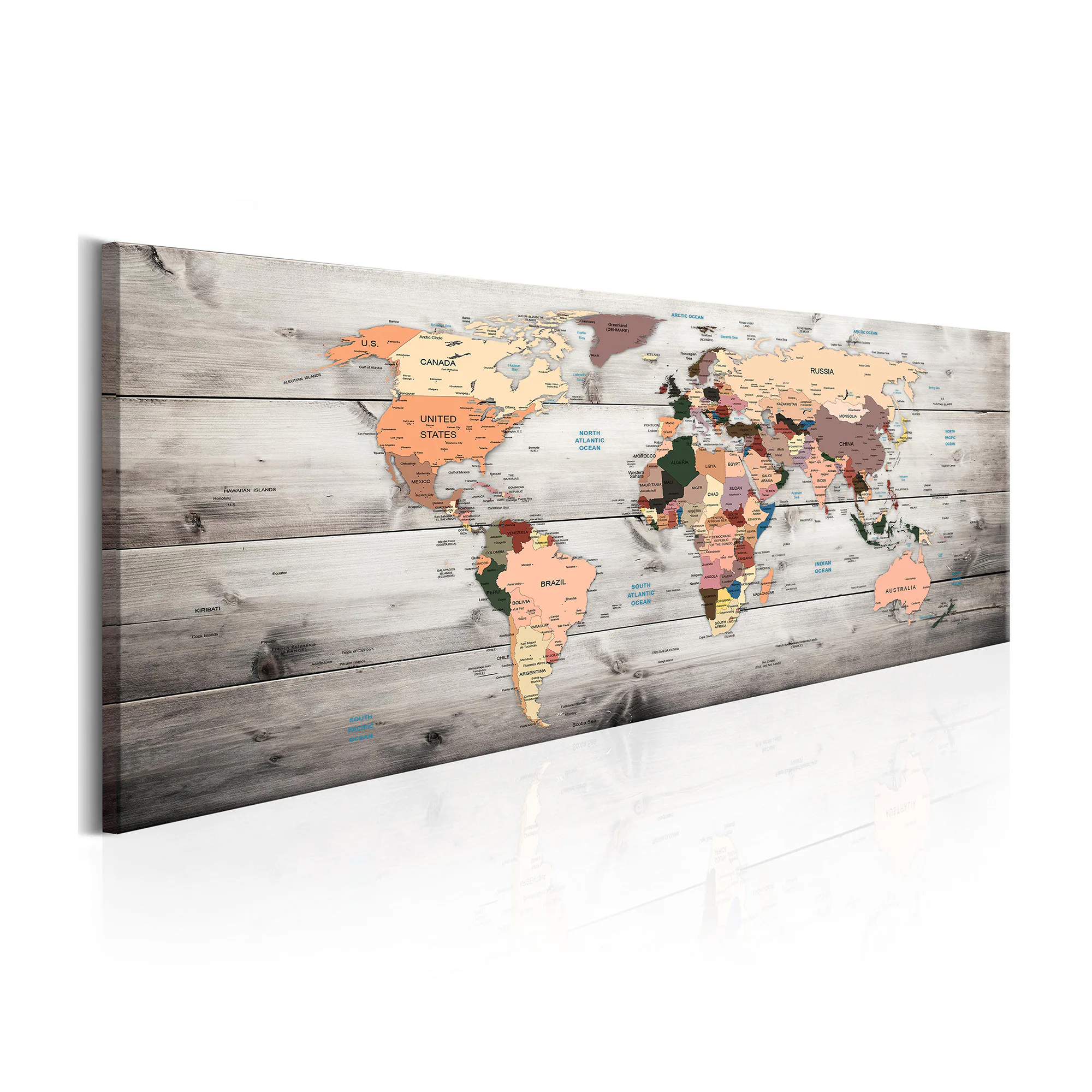 Tavla Arkiio World Maps Wooden Travels