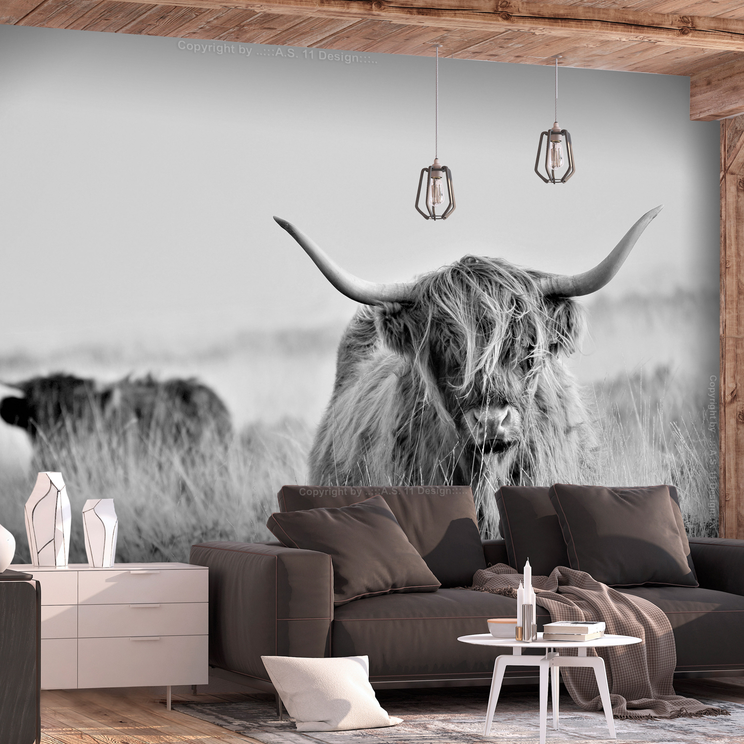 Fototapet Arkiio Highland Cattle