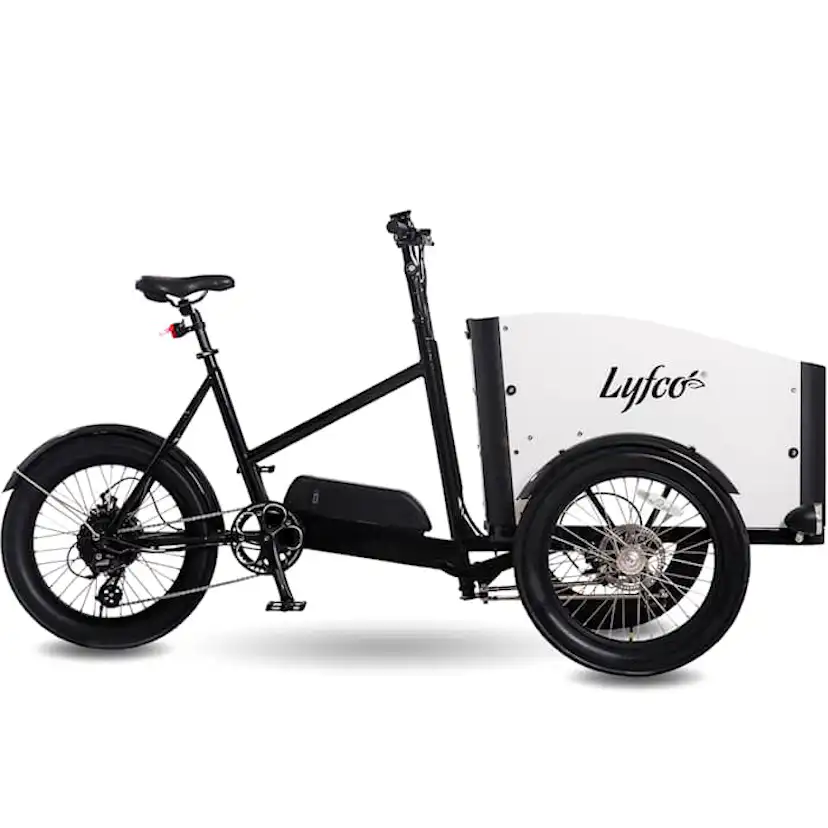 Elcykel Lyfco Cargobike med Öppningsbar låda - 17,5 Ah