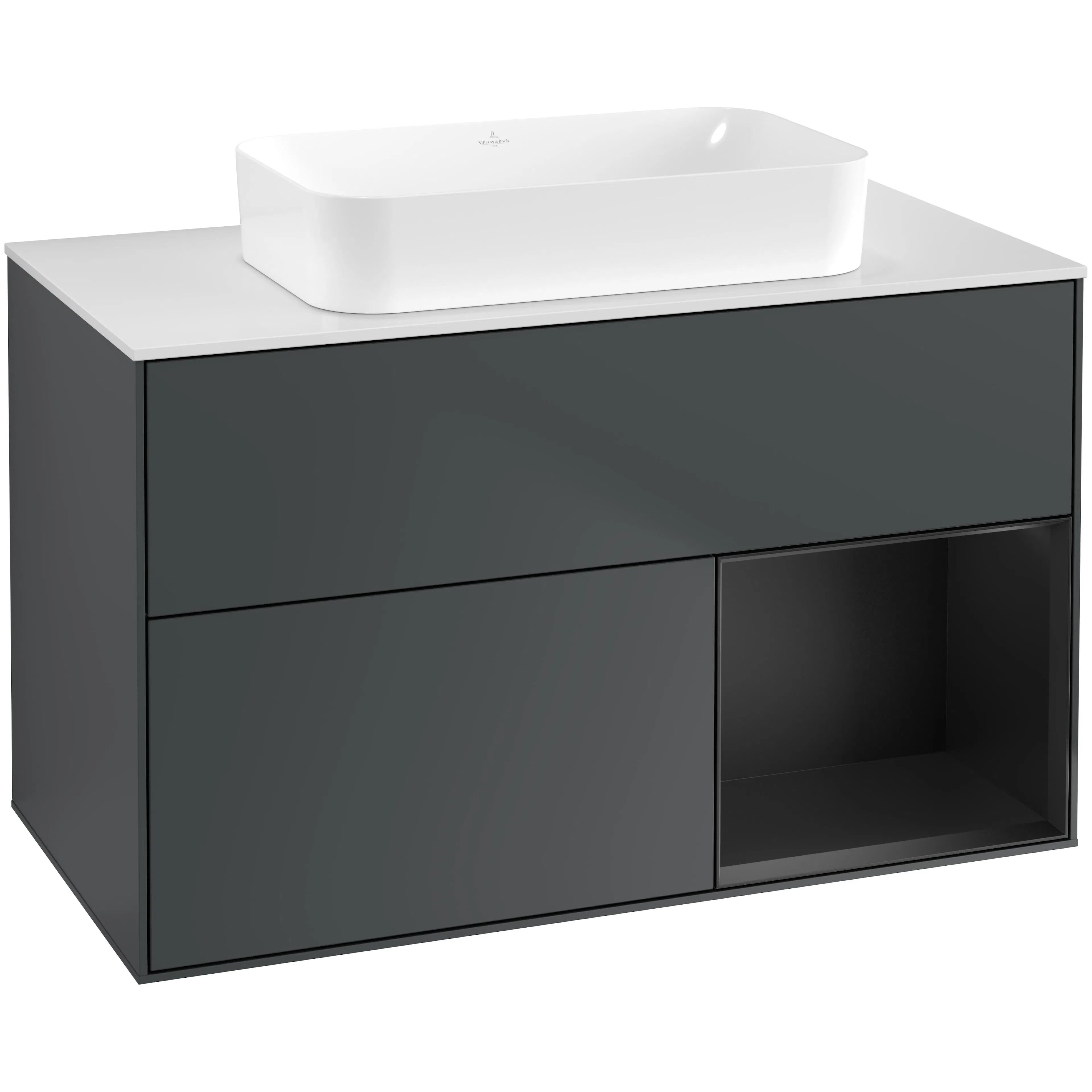 Tvättställsskåp Villeroy & Boch Finion med 2 Lådor Hylla och Bänkskiva för Fristående Tvättställ
