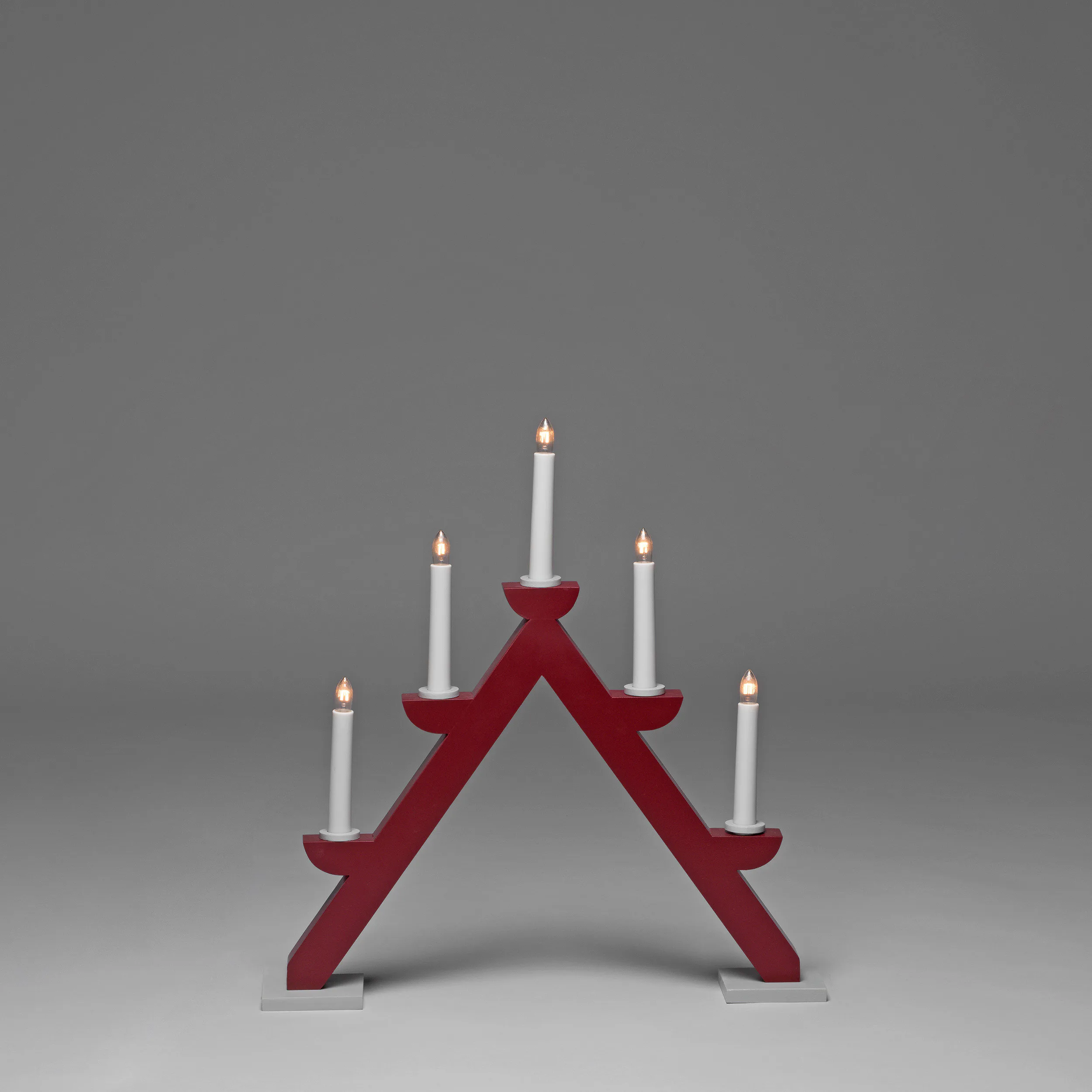 Adventsljusstake Gnosjö Konstsmide 5L Trä