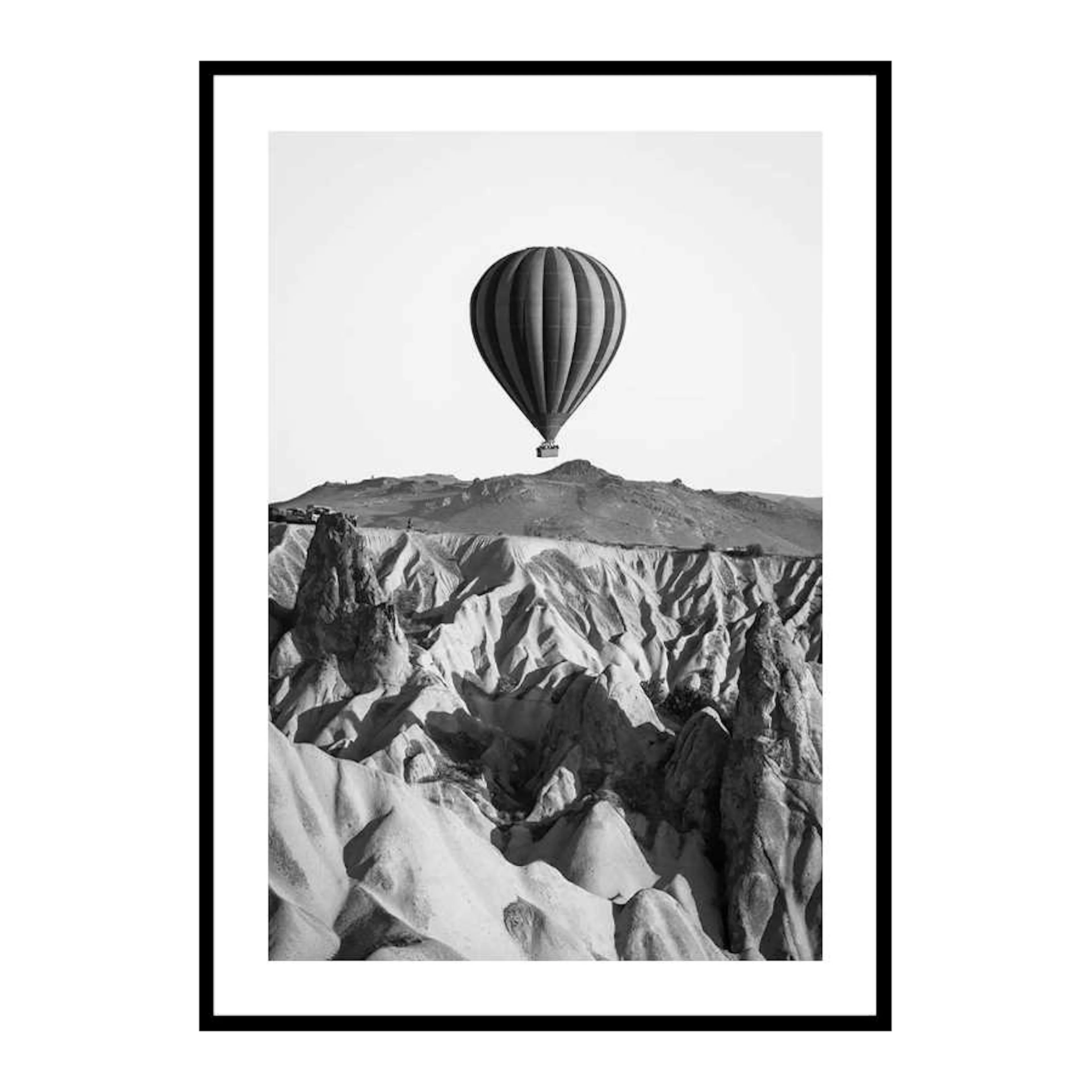 Poster Gallerix Hot Air Balloon B&W