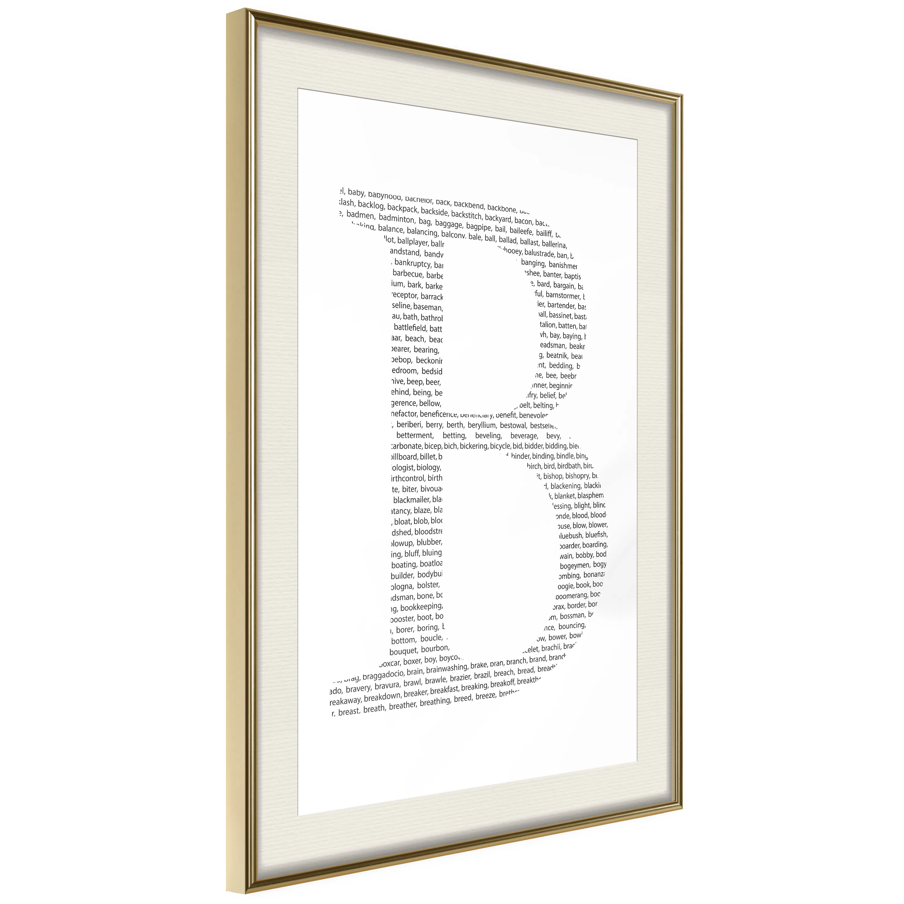 Poster Artgeist Affisch Letter B