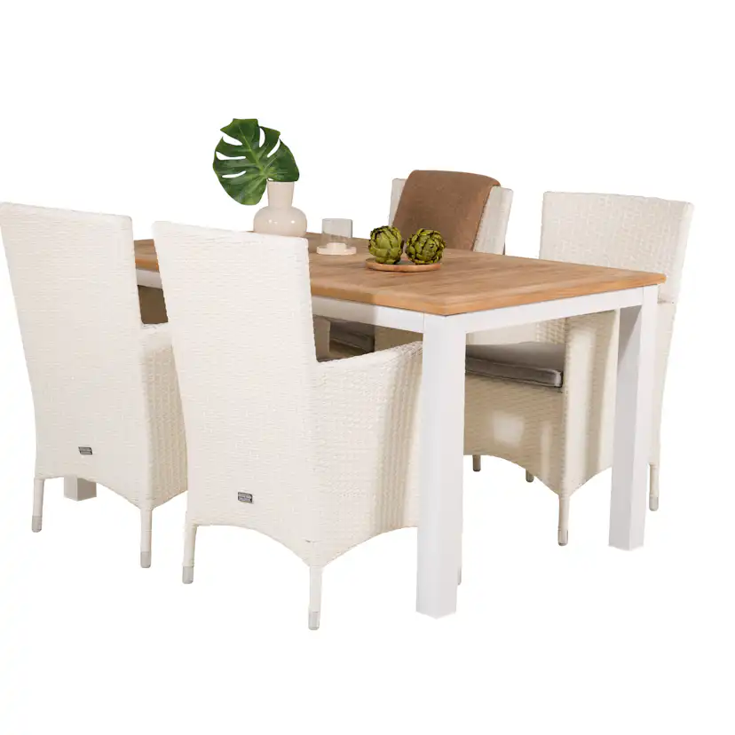 Matgrupp Venture Home Perla 152/210 med 4 Milwa Stolar