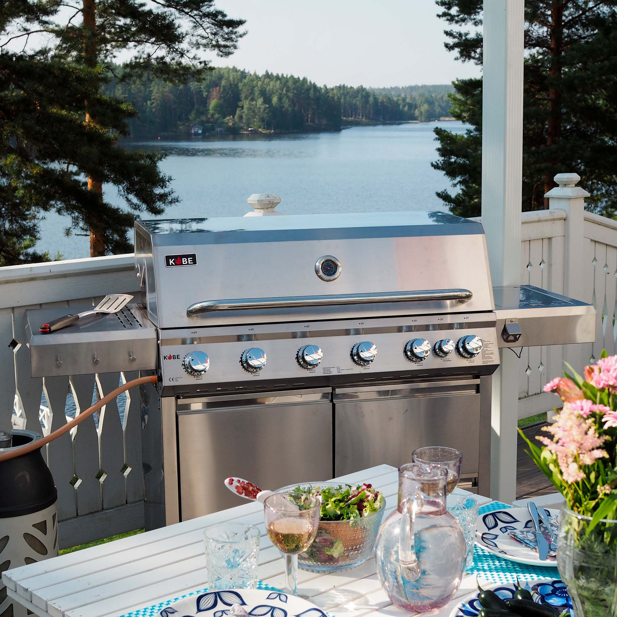 Gasolgrill Kobe Premium 6+1 RST PRE Grå