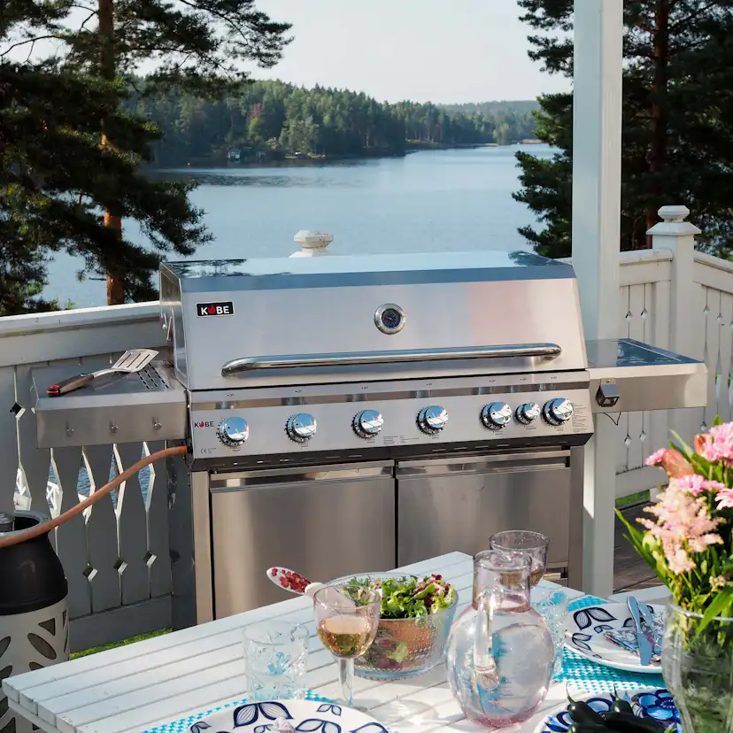 Gasolgrill Kobe Premium 6+1 RST PRE Grå