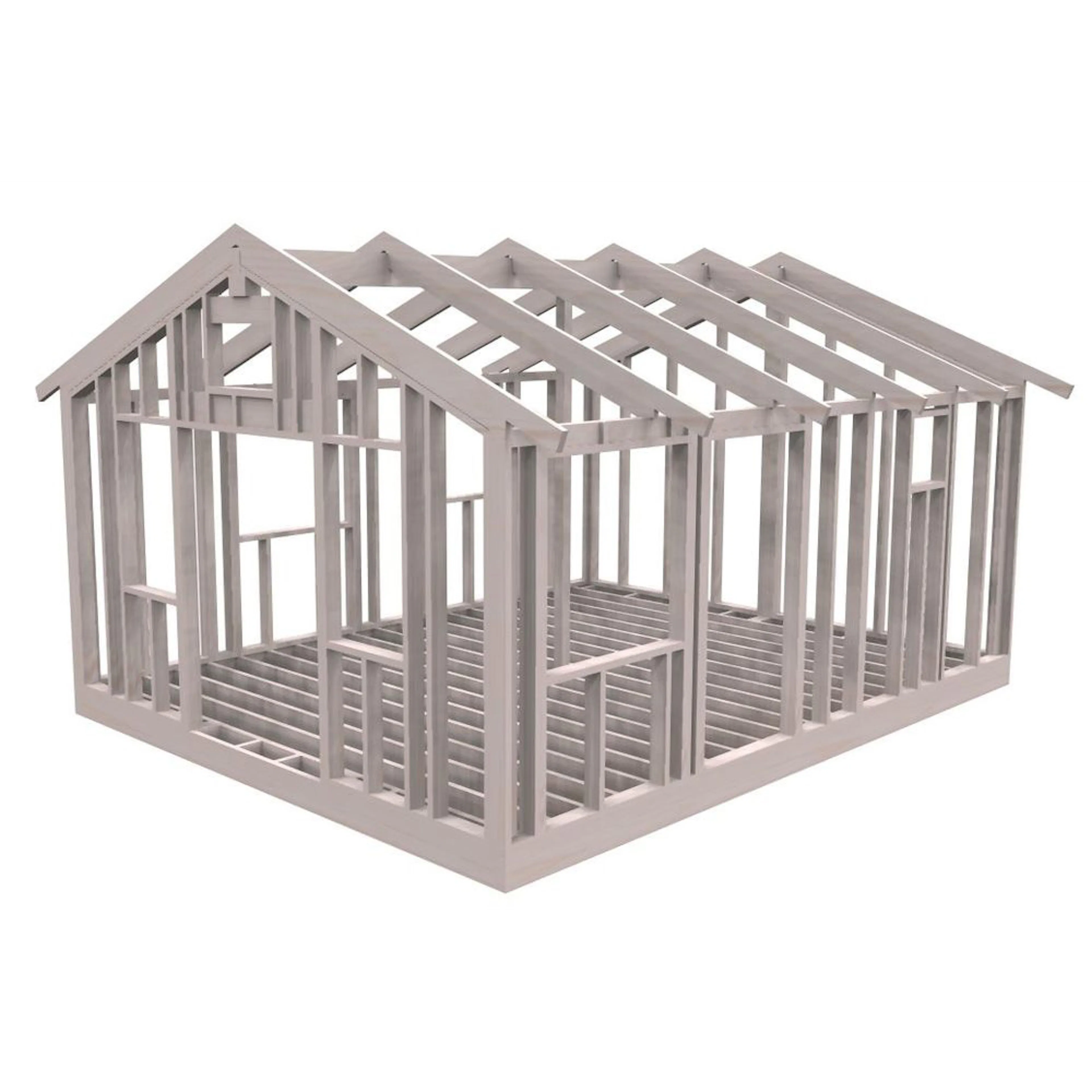 Attefallsstomme Byggstommar 22 grader 6000x4766 mm Färdiga Sektioner