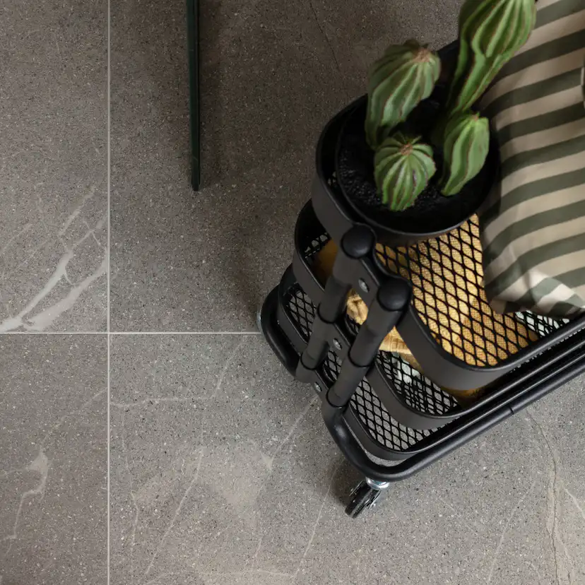 Klinker Coem Ceramiche Mea Lapis Grigio Grå Scuro 60x60 cm